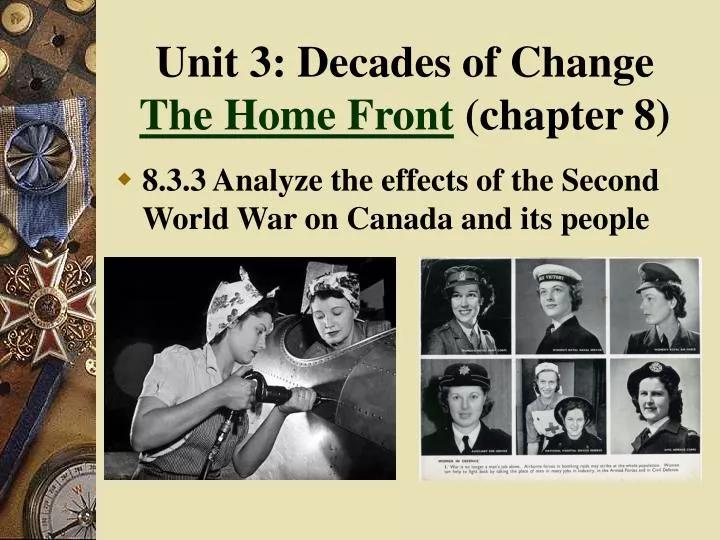 unit 3 decades of change the home front chapter 8