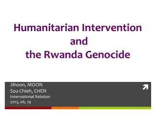 Humanitarian Intervention and the Rwanda Genocide