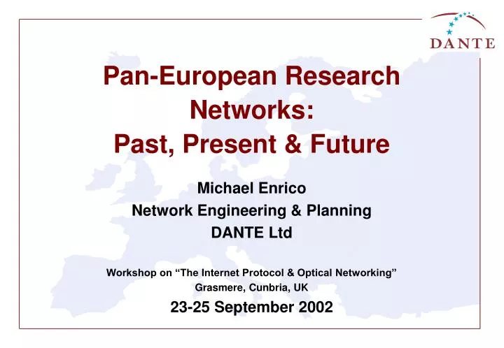 pan european research networks past present future