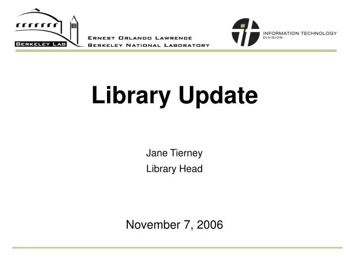 library update