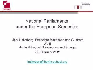 National Parliaments under the European Semester
