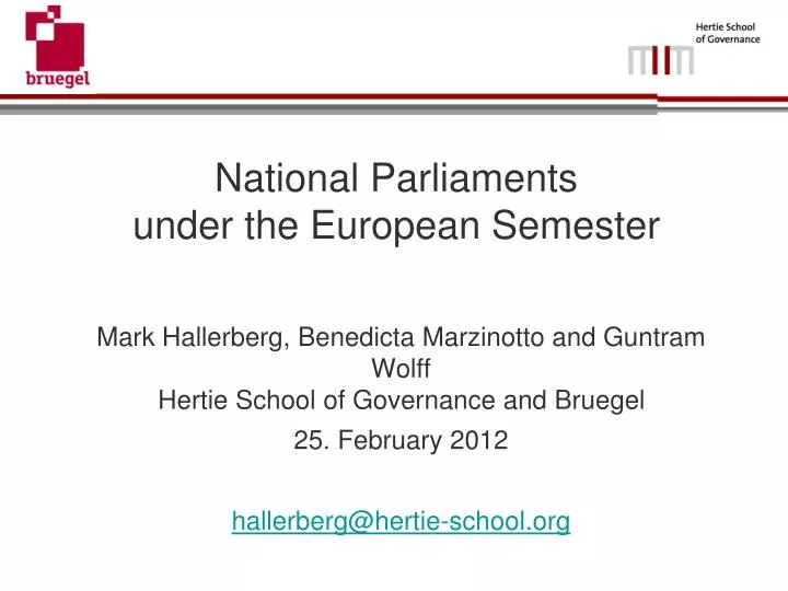national parliaments under the european semester