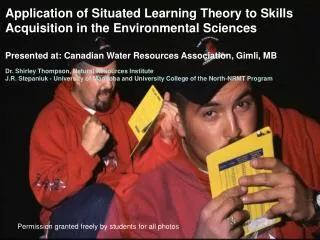 Application of Situated Learning Theory to Skills Acquisition in the Environmental Sciences