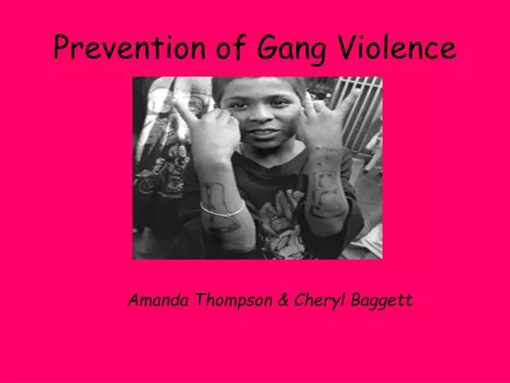 prevention of gang violence