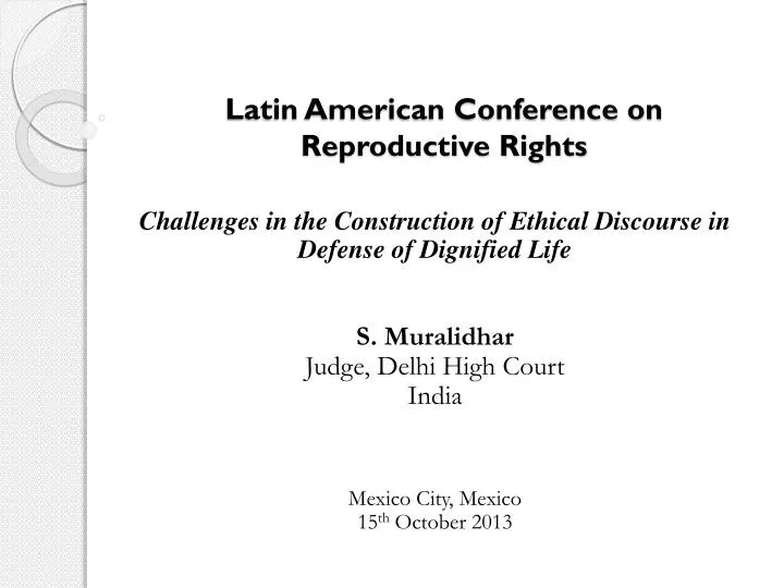 latin american conference on reproductive rights