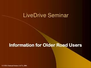 LiveDrive Seminar