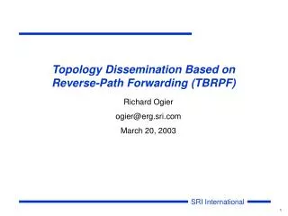 Topology Dissemination Based on Reverse-Path Forwarding (TBRPF)