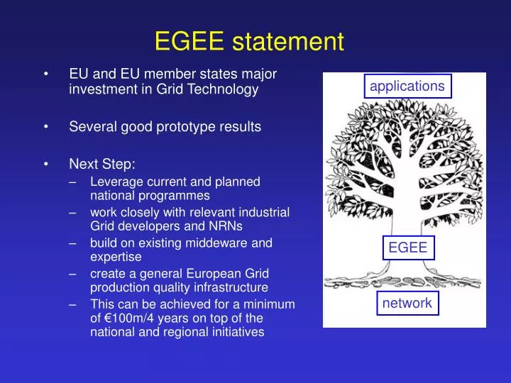 egee statement