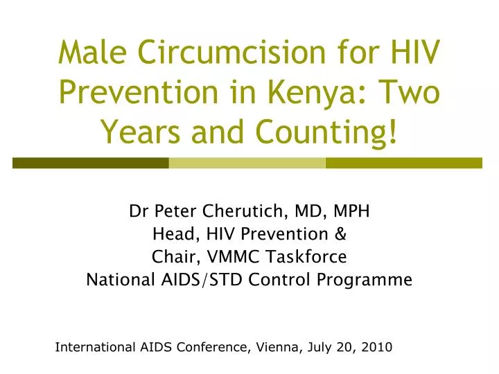male circumcision for hiv prevention in kenya two years and counting