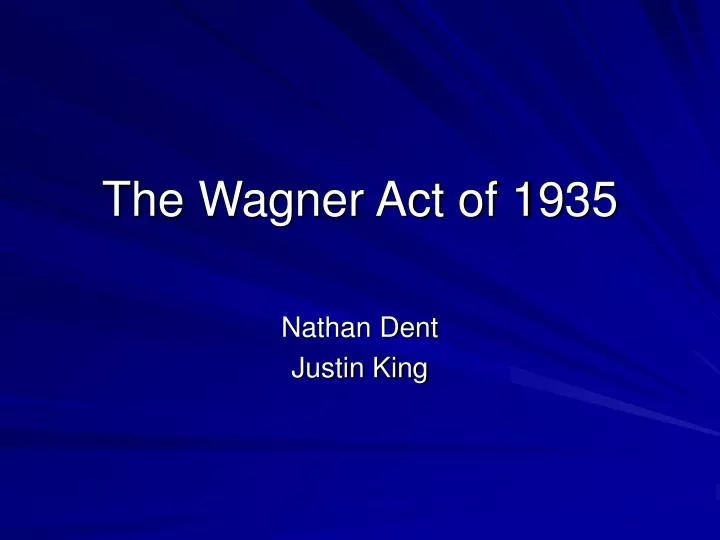 the wagner act of 1935