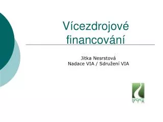 v cezdrojov financov n
