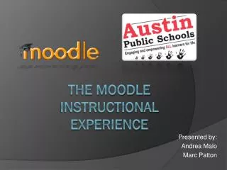 The Moodle instructional experience
