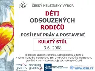 d ti odsouzen ch rodi