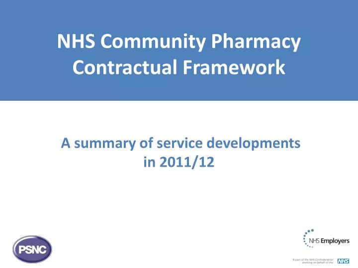 nhs community pharmacy contractual framework