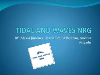TIDAL AND WAVES NRG