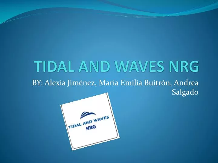 tidal and waves nrg