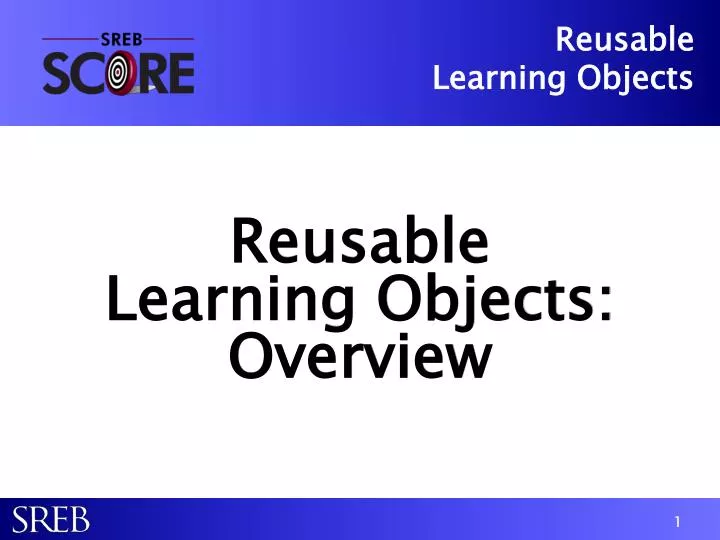 reusable learning objects