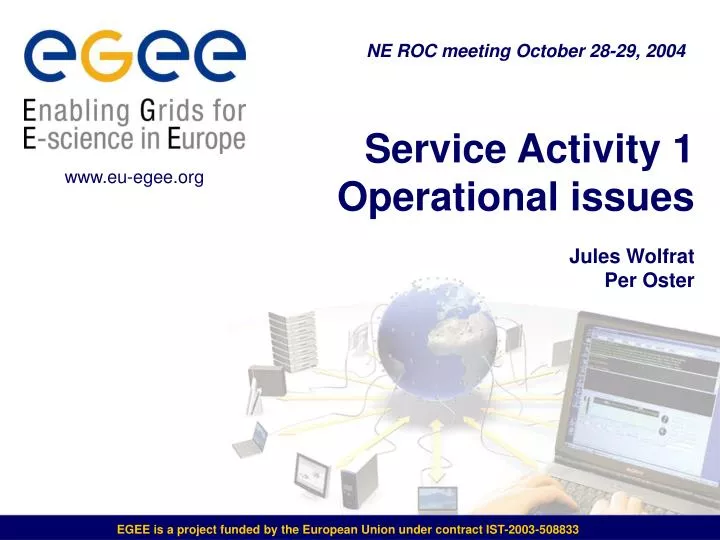 service activity 1 operational issues jules wolfrat per oster