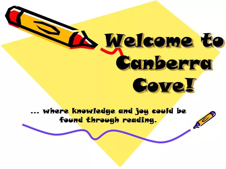 welcome to canberra cove