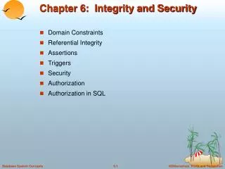 chapter 6 integrity and security