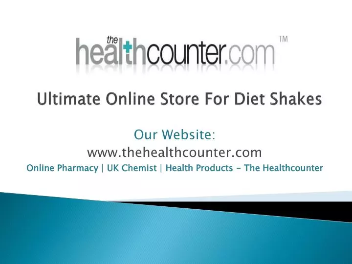 ultimate online store for diet shakes