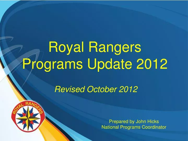 royal rangers programs update 2012