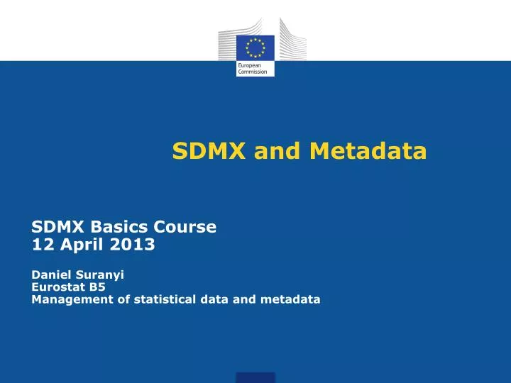sdmx and metadata