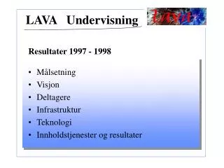 lava undervisning