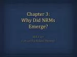 Chapter 3: Why Did NRMs Emerge? - slide 1