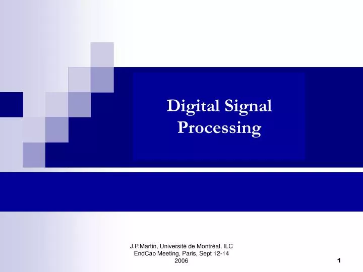 digital signal processing