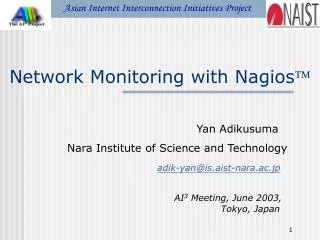 Network Monitoring with Nagios ?