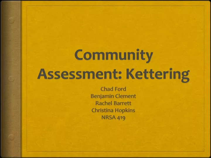community assessment kettering