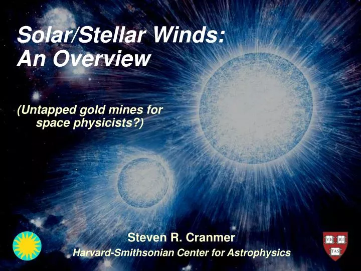 solar stellar winds an overview