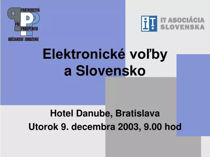 e lektronick vo by a slovensko