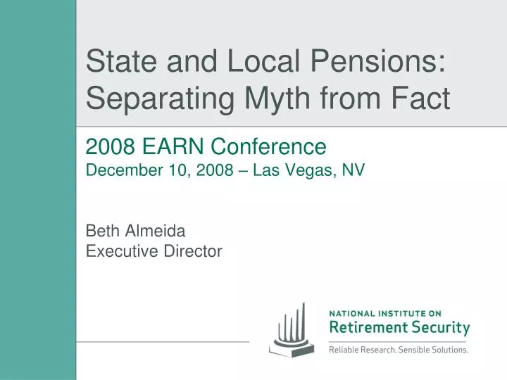 state and local pensions separating myth from fact