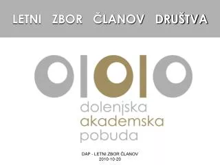 letni zbor lanov dru tva