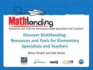 Discover Mathlanding: Resources and Tools for Elementary Specialists and Teachers