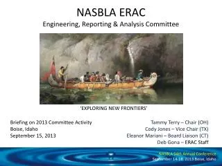 NASBLA ERAC Engineering, Reporting &amp; Analysis Committee