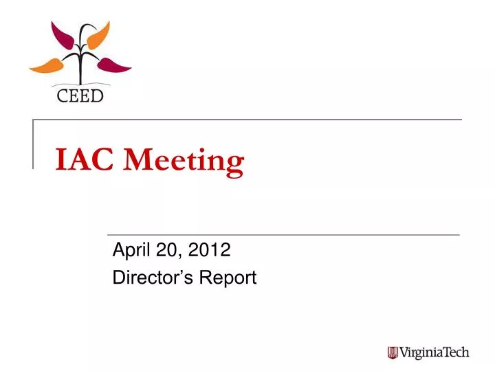 iac meeting