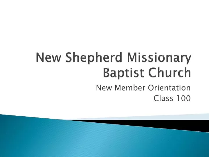 new shepherd missionary baptist church