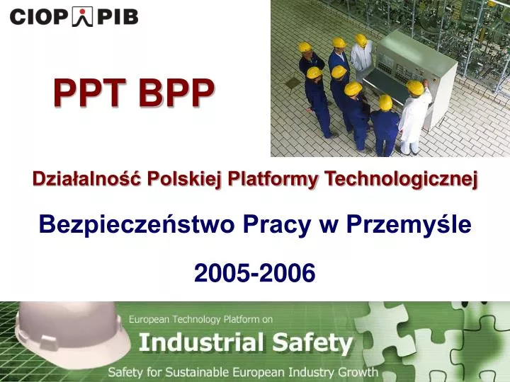 dzia alno polskiej platformy technolog icznej bezpiecze stwo pracy w przemy le 2005 2006
