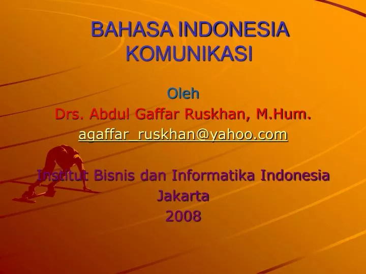bahasa indonesia komunikasi