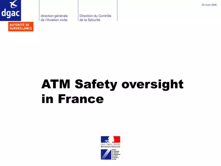 atm safety oversight in france