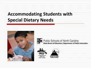 Accommodating Students with Special Dietary Needs