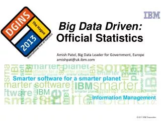 Big Data Driven: Official Statistics