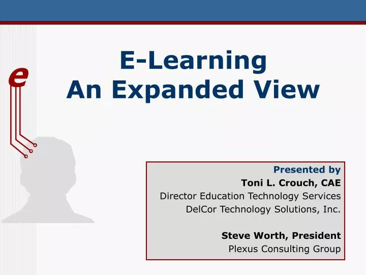 e learning an expanded view