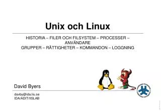 unix och linux