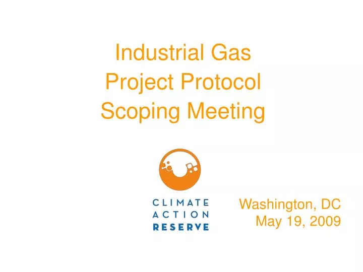industrial gas project protocol scoping meeting