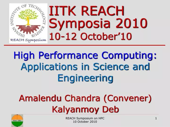 iitk reach symposia 2010 10 12 october 10