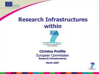 Research Infrastructures within